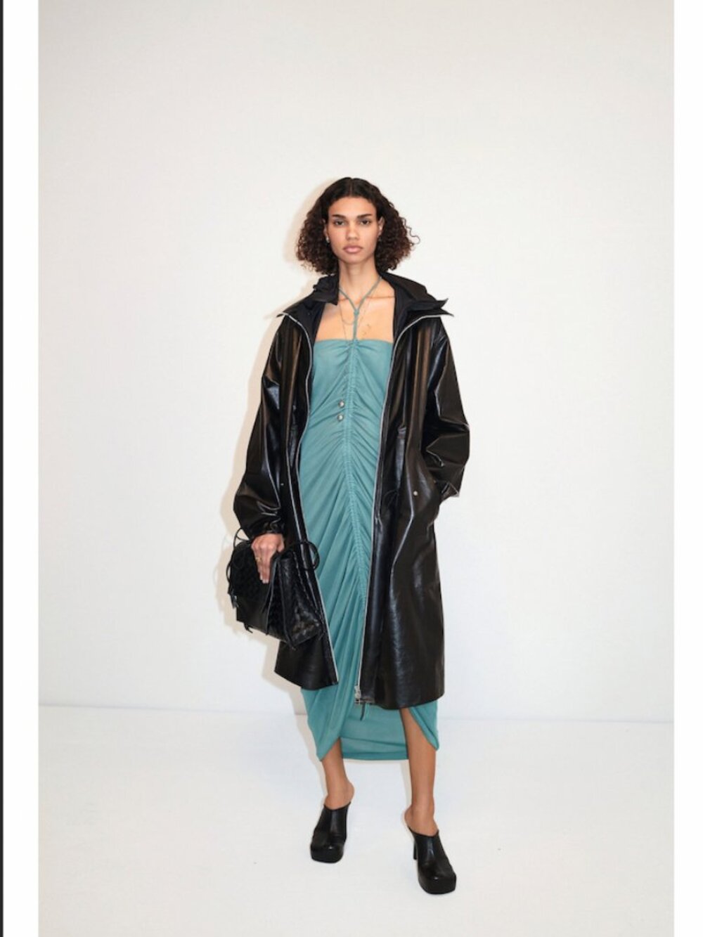 Bottega Veneta | Black Lamb Leather Hooded Parka (L), Daniel Lee Pre-fall 2020